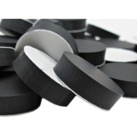 1 1/4" D Round Silicone Rubber Feet Self Adhesive - 1/8" Thick Black Rubber Feet Self Stick Bumper Pads Black Rubber Bumpers Self Adhesive Rubber Spacer Adhesive Rubber Feet (8)