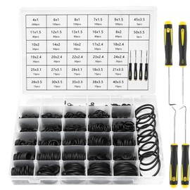 Pryzmax 32 Size 1540 Pieces Sealing Rings Kit, O Ring Assortment, Rubber Seal, O-Ring Seals, O-Ring Seal Set, Sealing Rings Nitrile Rubber, Sealing Ring, Seal Set Orings, Seal Set