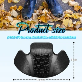 8 Pieces Boot Toe Protectors Work Toe Guards Rubber Toe Covers Boot Toe Caps for Repairng