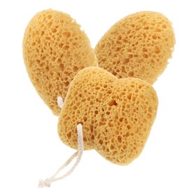 piezas de esponja de baño, esponjas marinas naturales para ducha, esponjas de ducha más grandes, esponja exfoliante para rostro y cuerpo con cordón, e