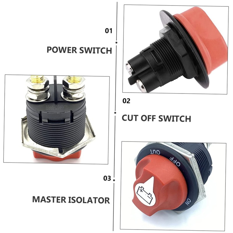 NOLITOY Isolator Switch Heavy Duty Disconnect Power for Rv ATV