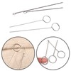 2pcs Sewing Loop Turner Hook with Latch,26.5cm Long Stainless Steel