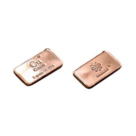 Copper Small Int, Copper Metal Bass, Copper Metal, Copper Inlet 1 Gram, Copper Metallic for Collection of Elements and Inlays
