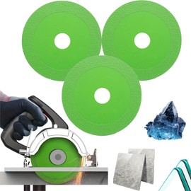 Rock Slab Grinding Disc, Glass Cutting Disc, Discos para Cortar Ceramica, 1mm Ultra-Thin Diamond Cutting Saw Blade for Smooth Cutting, Grinding of Glass, Jade, Crystal, Wine Bottles, Tile (3)