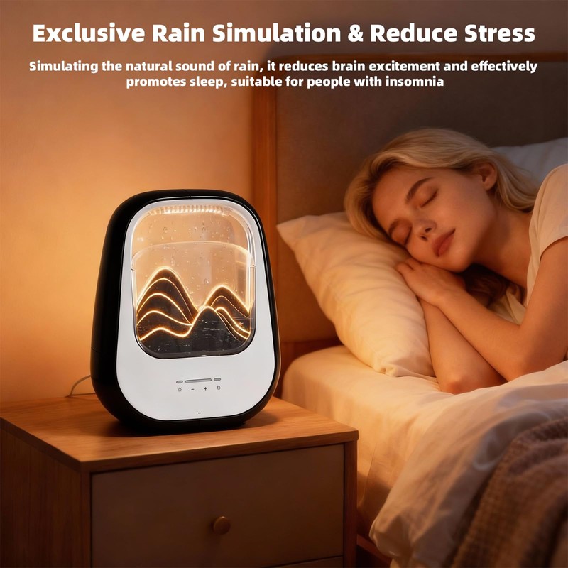 BESTING 8-in-1 White Noise Sound Machine with Rain Drop Real