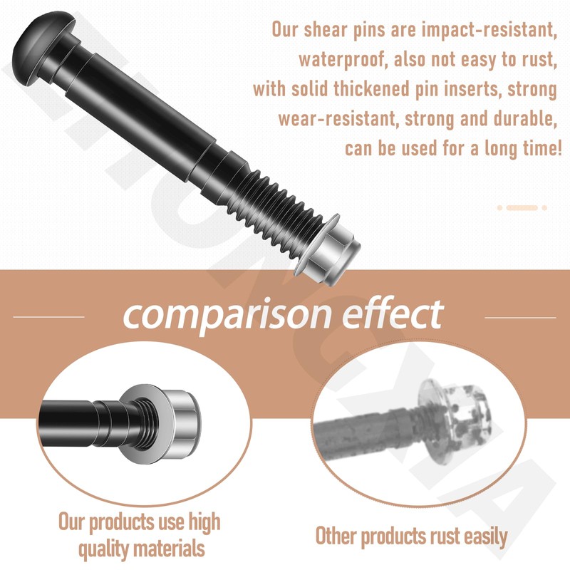 2 Pack ASP2400D Snow Blower Shear Pin Set Compatible with
