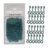 Simply Products 100 Bauble Christmas Tree Hooks Green Ornament Hooks
