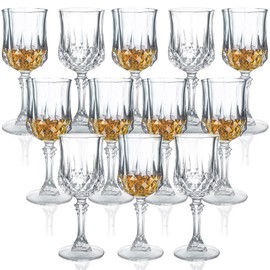 Srgeilzati Cordial Glasses with Stem,Sherry | Port glasses | Crystal Shot glasses | Limoncello glass 1.75 oz (12)