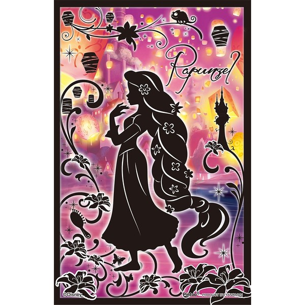 132 piece jigsaw clear stand puzzle Tangled Silhouette Rapunzel