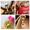 D Rings for Purse, Heavy Duty Leather Rivets Button and