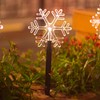 FUCHSUN LED Snowflake Christmas Pathway Lights 14 Inches Warm White
