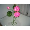Plastic Artificial Lotus Flower Stick 40" Long