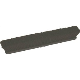 BIRDWELL CLEANING 2029-12 Natural Horse Hair/Polyproylene Fiber Push Broom Head, 24" x 2-5/8" x 7/8", Black