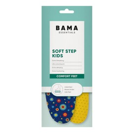 Bama Soft Step Kids Shoe Insoles - Shock-Absorbing Children's for Optimal Comfort Breathable Inserts for Air Circulation Cuttable Trim-to-Size Soles for Child 1 Pair - UK 6/3 Kids - 23/35 EUR