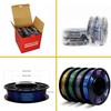 RepRapper PLA Filament, Multicolor Shiny 3D Printer Filament, Sparkle Galaxy