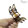 Parcelona French Intricate Celluloid Small Shell Slide in Side Slider