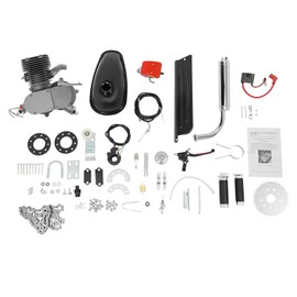 100cc Bicycle Motor Kit 36 Teeth 2-Stroke Petrol Engine for Bicycle, CDI Ignition Air Cooling Motorised Bicycle Conversion Kit for 26-28 Inch V-Frame Mountain Bike, 45 km/h 2L Tank