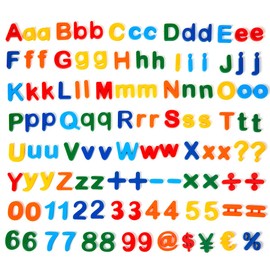115 PCS Magnetic Letters and Numbers for Children Magnetic Alphabet A-Z Uppercase & Lowercase Letters Math Symbols for Fridge Kids Preschool Learning Counting Spelling Toy