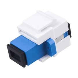 Duogalia 25-Pack SC/UPC Fiber Optic Coupler Keystone Jack Modular for Patch Panels and Wall Plates Fiber Optic Cable Adapter SC Singlemode