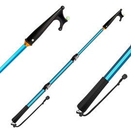 KOMCLUB Telescoping Boat Hook for Docking 3-Stage Telescopic Boat Hook Pole Newest Luminous Design Non-Slip EVA Hand Grips - 8 Feet
