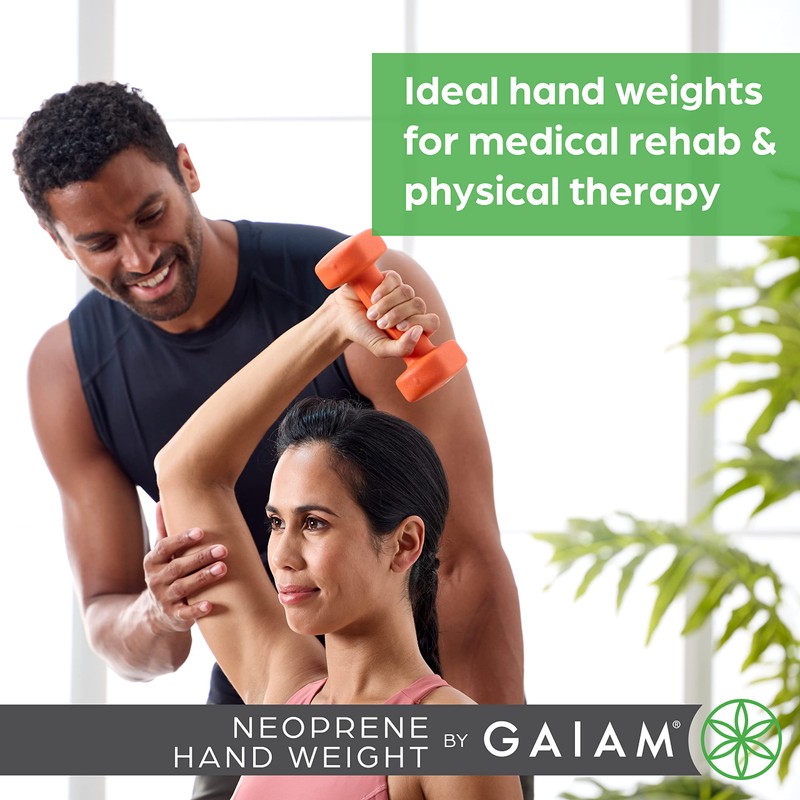 Gaiam Dumbbell Hand Weight (Sold in Singles) - Neoprene Coated