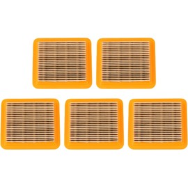 Filtro de aire para motor Honda GX50 47.9CC de 4 tiempos, paquete de 5, 80 mm de largo x 70 mm de ancho x 20 mm, repuesto de plástico amarillo para motor GX-50