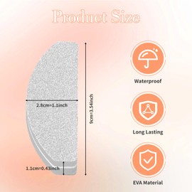 20Pcs Nail Buffer Blocks, 100/180 Grit Nail Buffer, Half Moon Nail Files and Buffers, Double-Sided Sponge Buffer Nail File, Nail File and Buffer Set for Manicure Tools Salon Home Use(Grey)