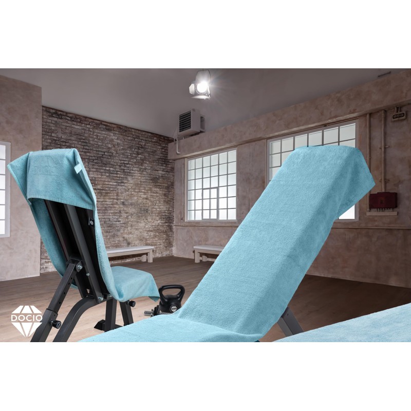 DOCIO Sports Towel, Fitness Towel with Fixation, 130 x 50