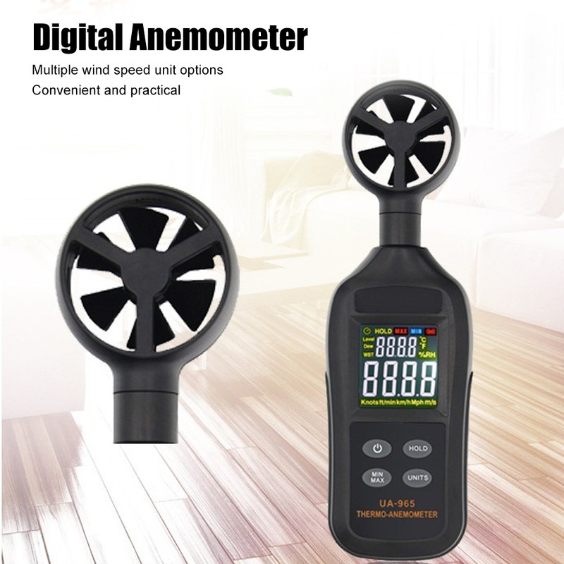 UA965 High Accuracy Mini Digital Anemometer Hand‑Held Wind Speed Meter
