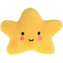 HODASHI Plush Pet Dog Toys Cute Squeaky Toy for Interactive Toy Dog Chew Toy for Pet Dog Puppy Training Playing Pet Toys Small Animals Exercise Entertainment (Yellow)
