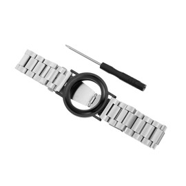 Mikinona Metal Strap Strap Locator Watch Case Locator Wristband Tracking Watch Case Watch Cover Key Label Locator Watch Band Anti- Lost Wristband Metal Tags Wristlet for Keys Solid Steel