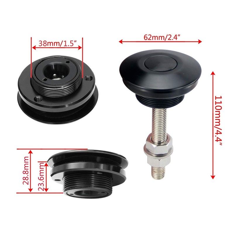 ANJOSHI 2Pack Quick Release Latch Universal 2.44in/62mm Diameter Universal Aluminum
