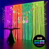 Glow in The Dark Party Supplies Set,Let's Glow Banner Neon