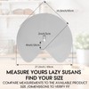 ZDLS Lazy Susan Shelf Liner,Silicone Lazy Susan Liners for Kitchen