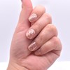 LIFOOST Glitter Gel Nail Strips Fully Cured Gold Sequins Nail