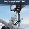 IPOW Large Rearview Mirror Phone Holder for Car 360°Rotatable and