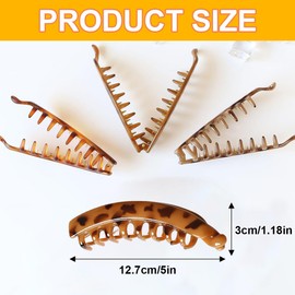 3 Pack Large Banana Hair Clips, Vintage Banana Clips, Ponytail Hair Clips, Ponytail Hair Clips for Thick Hair, Banana Clips for Women and Girls, Thick Hair