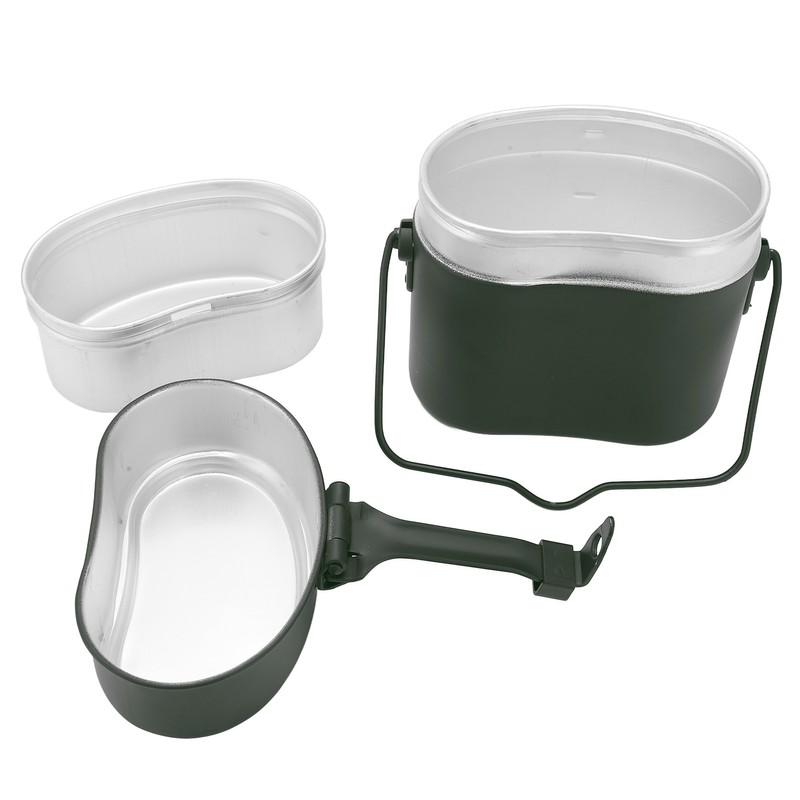 Military Mess Tin Multifunction Nonslip Durable Food Grade Aluminium 180℃