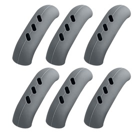 6 Pieces Silicone Handle for Cast Iron Skillet, Cast Iron Handle Cover, Non-Slip Pot Handle Covers Heat Resistant, Assistant Pan Handle Sleeves, Hot Handle Holder Grip (Gray)