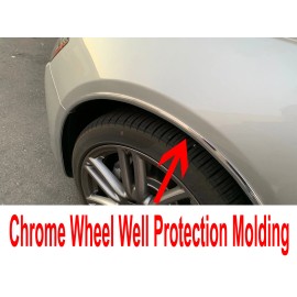 MyFrameAccessory 2012-2019 Alfa Romeo 4pc Chrome Wheel Well Fender Trim Molding Kit/5YR WRNTY