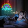 Horseneon Be Yourself Neon Light Sign Rainbow Neon Sign