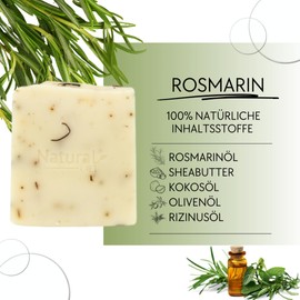 Natural Cilt Rosemary Soap, 100% Natural Soap, Without Harmful Ingredients, Certified, Handmade Shower Soap for All Skin Types, Shower Gel, Natural Cosmetics, Pack of 3