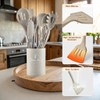 Silicone Cooking Utensil Sets with Stainless Steel Handle - 446°F