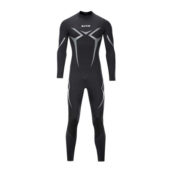 ZCCO Wetsuits Men's 3mm Premium Neoprene Full Sleeve Dive Skin for Spearfishing,Snorkeling, Surfing,Canoeing,Scuba Diving Wet Suits(M)
