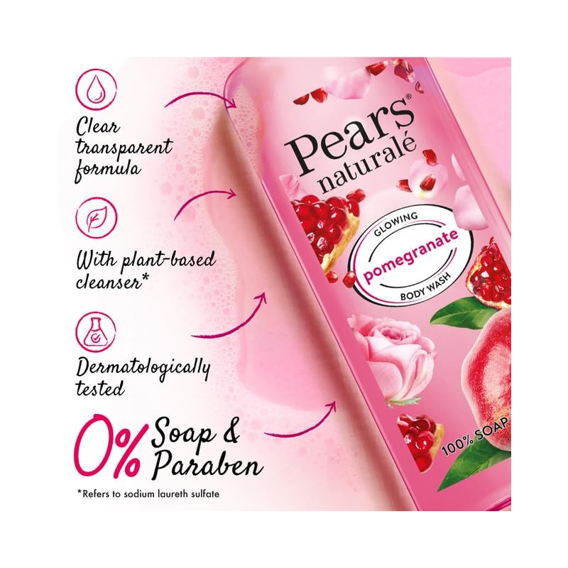 Pears Naturalé Body Wash For Brighter and Glowing Skin, Moisturising