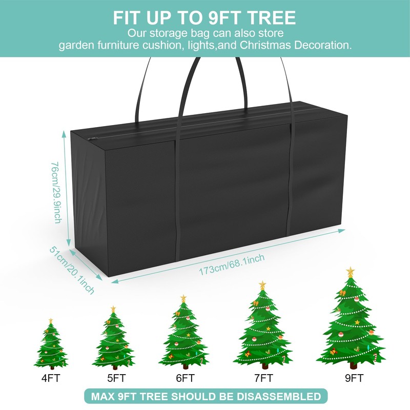 Yomisee Cushion Bag, Garden Cushion Protective Cover, Waterproof, UV-Resistant Padding,