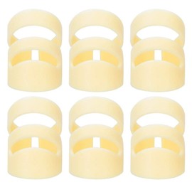 MAGT Guitar Fingertips Guitar Finger Guards 6 Pieces Guitar Picks DIY Guitar Picks Finger Picks Accessories for Classical Guitar Musical Instruments (L)