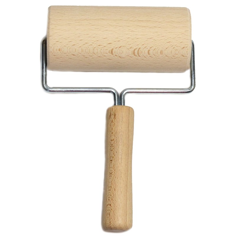 Wooden World - Wooden Rolling pin with Handle - 12