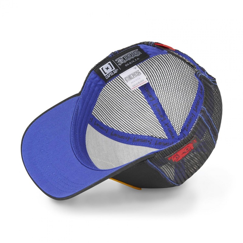 Capslab Luffy One Piece Black Trucker Cap