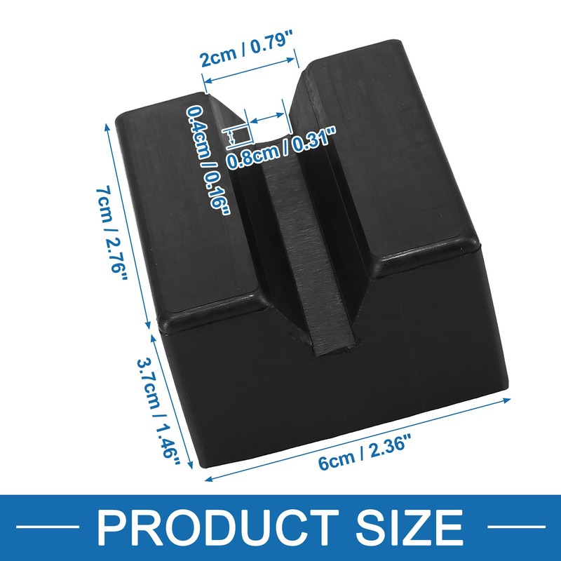 A ABSOPRO Car Jack Pad Slotted Puck Support Rail Protector